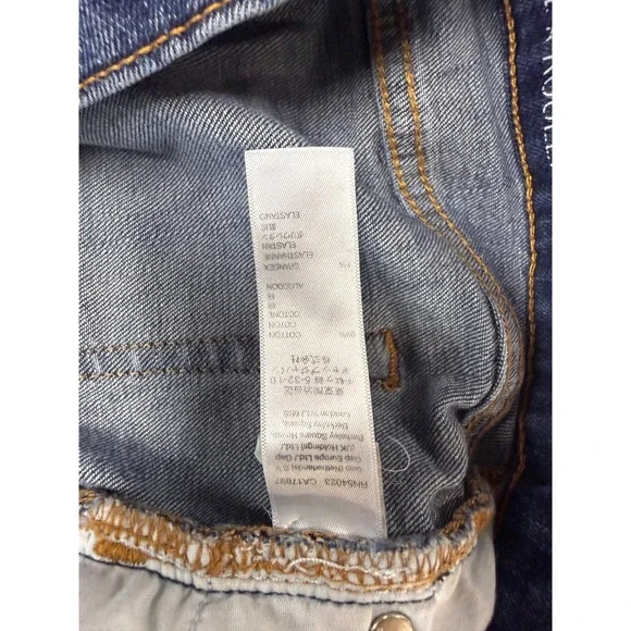 Gap Skinny Roll Up Jeans Womens 8 Regular Medium Wash Stretch Denim Mid Rise C12 - Picture 4 of 6